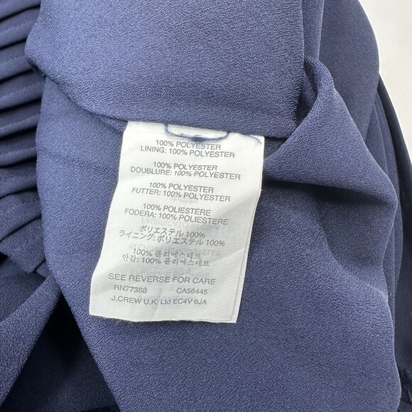 J.Crew‎ Women's Navy Blue Tiered Designer Shift Dress - Picture 6 of 15